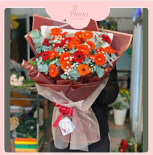 Bó hoa đồng tiền cam-HM005