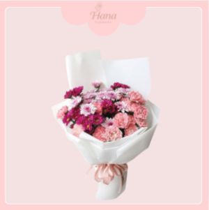 Bó hoa cẩm chướng rực rỡ