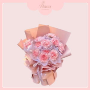 Bó hoa cẩm chướng rực rỡ