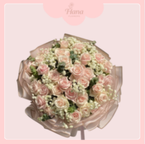 Bó hoa hồng pastel ngọt ngào Bó hoa hồng pastel ngọt ngào