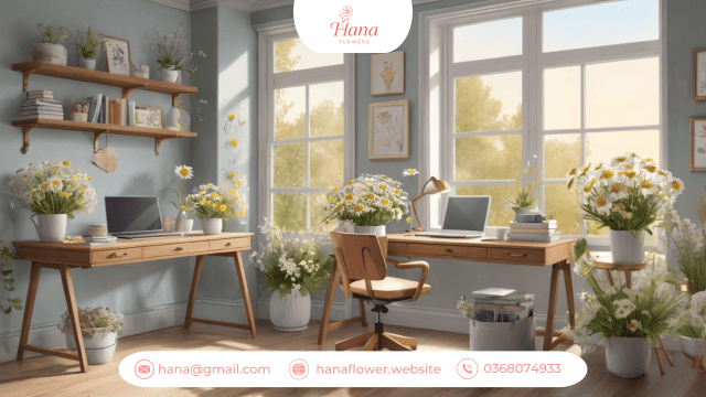 Hoa Trang Trí: Xu Hướng Mới Giúp Nhà Bạn Đẹp Hơn Mỗi Ngày Hoa trang trí phù hợp cho phòng khách, phòng ngủ và bàn làm việc