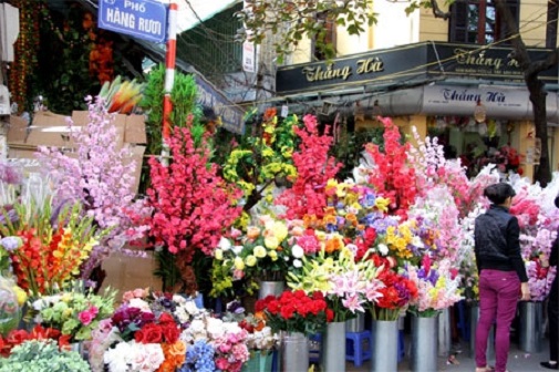 hoa giả phố Hàng Rươi