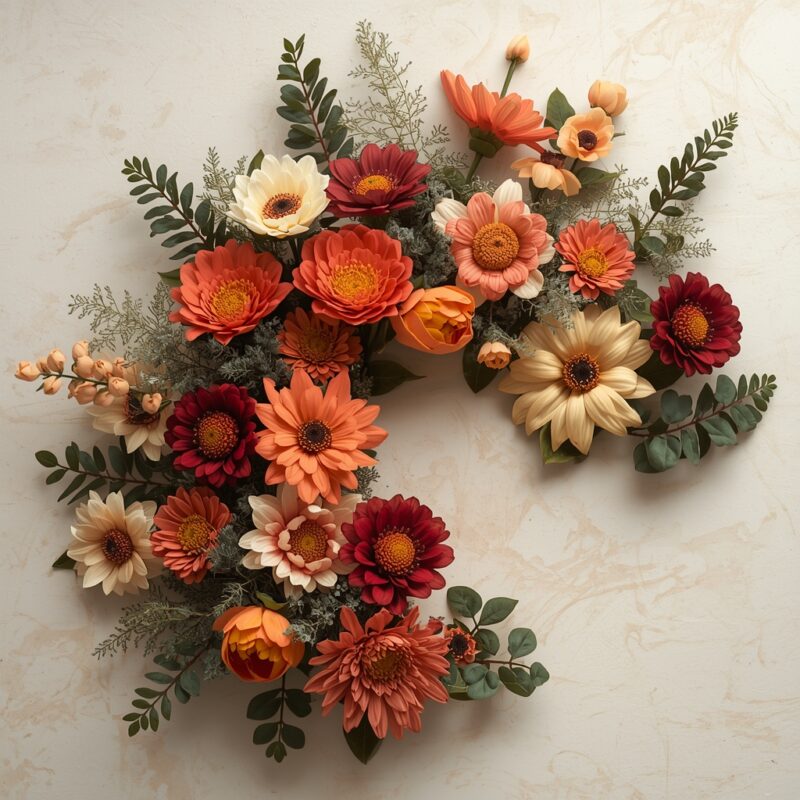 Hoa trang trí nghệ thuật từ hoa khô nhập khẩu