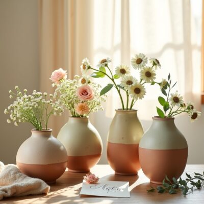 Hoa trang trí phối cùng gốm handmade: Giải pháp decor tinh tế, tự nhiên và dẫn đầu xu hướng Hoa trang trí phối cùng gốm handmade